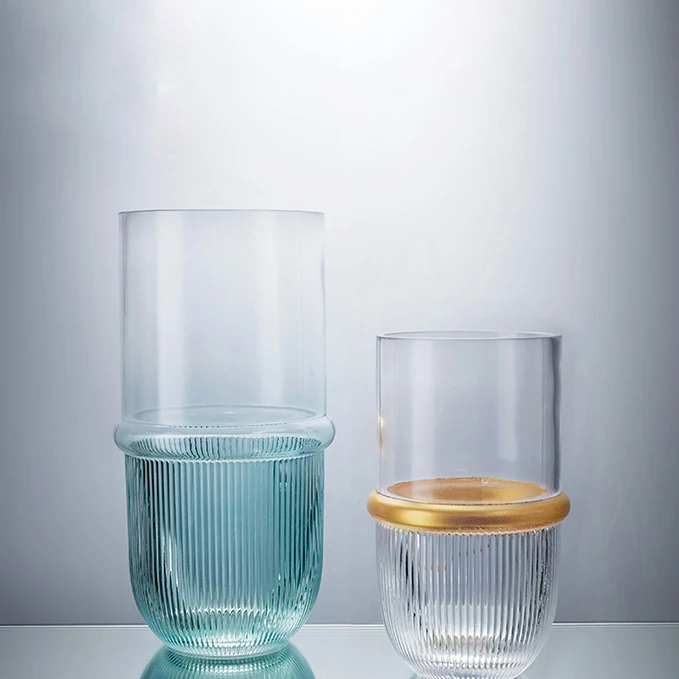 

Luxury Clear Crystal Wedding Glass Vase for Decoration, Transparent clear