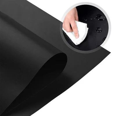 

Hot Sale 33cm 40cm 0.2mmthickness Black Non Stick Heat Resistant Bbq Mat Bbq Accessories Grill Mat, Customized color