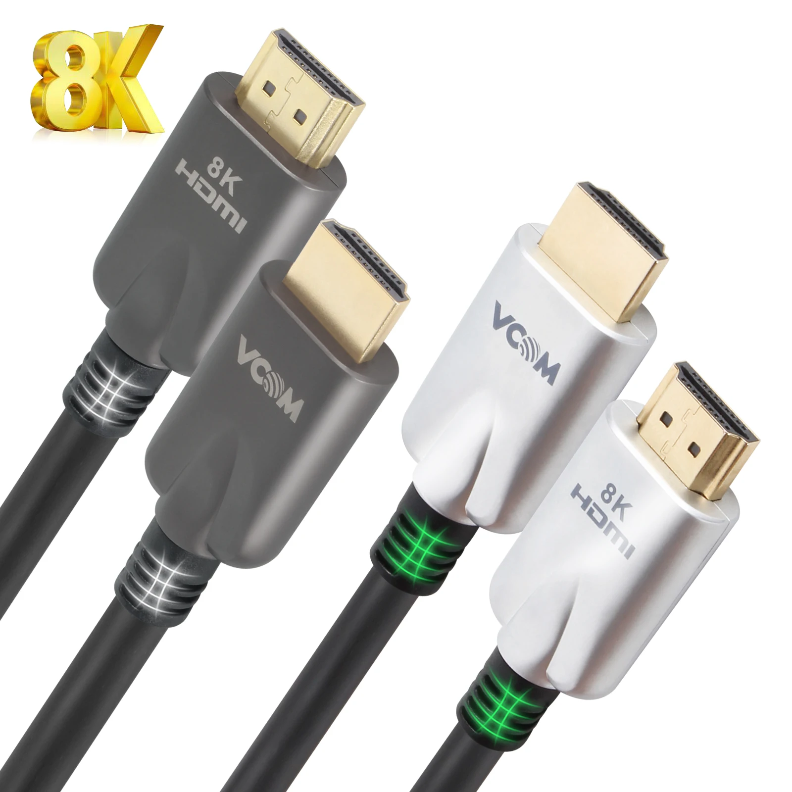 

VCOM 10ft 3m 24K Gold Plated HDMI Cord Male to Male HDR HDMI Cable 8K 60Hz 48Gbps 3D