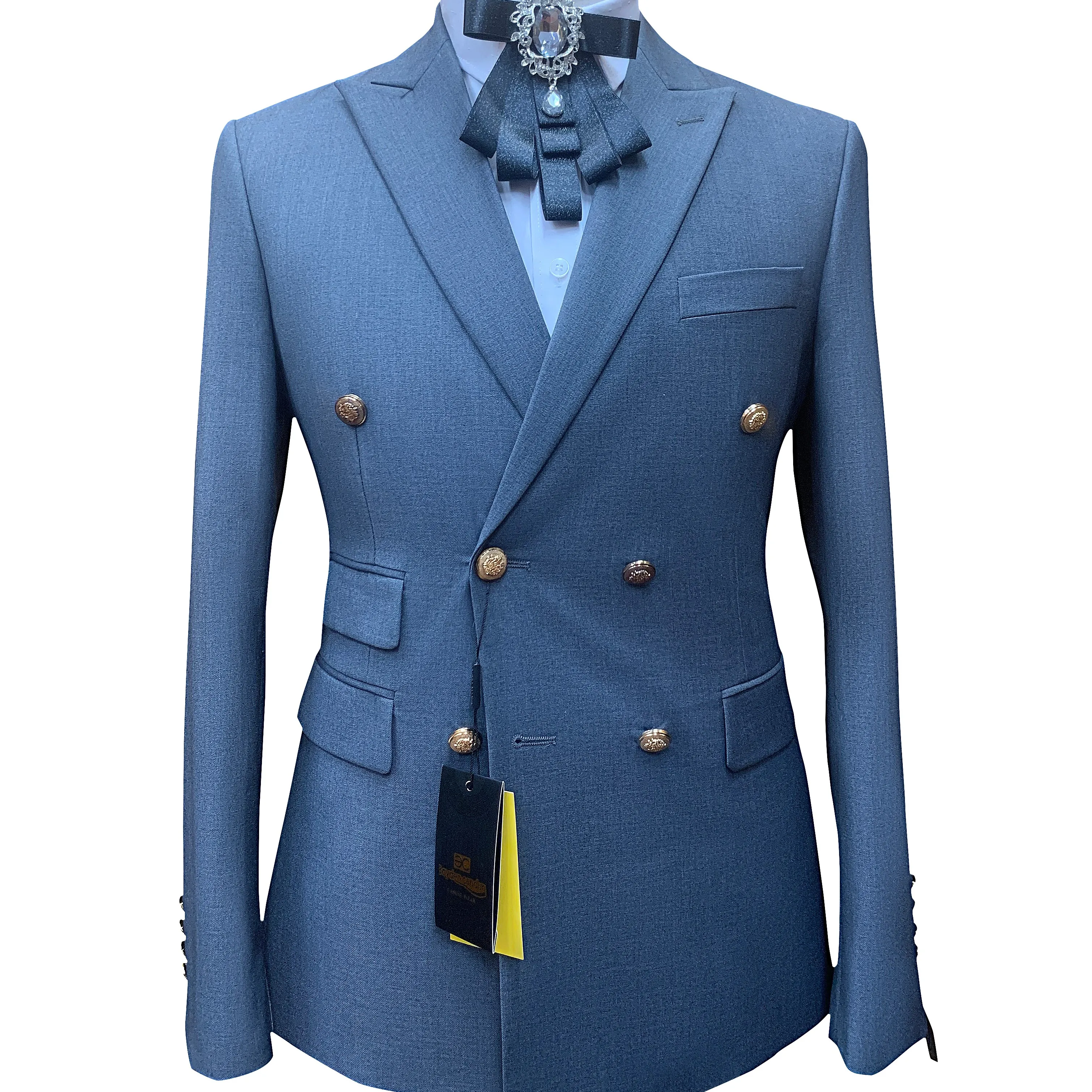 

Wholesale Italy Design 2 Piece Set Large Size Slim Fit Business Men's Suits