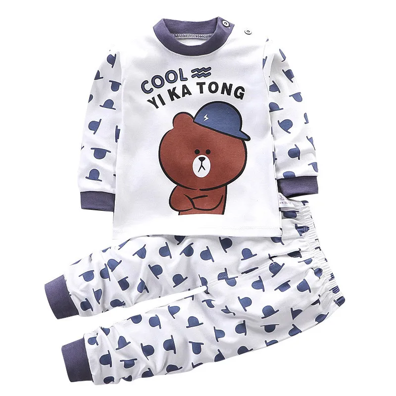 

Organic Cartoon One Piece Printed Winter Custom Toddler Kids Custom Boy Pajamas Set, Baby Boy's Cotton Sleepwear, Blue, pink, yellow, green, purple, white, orange, coffee