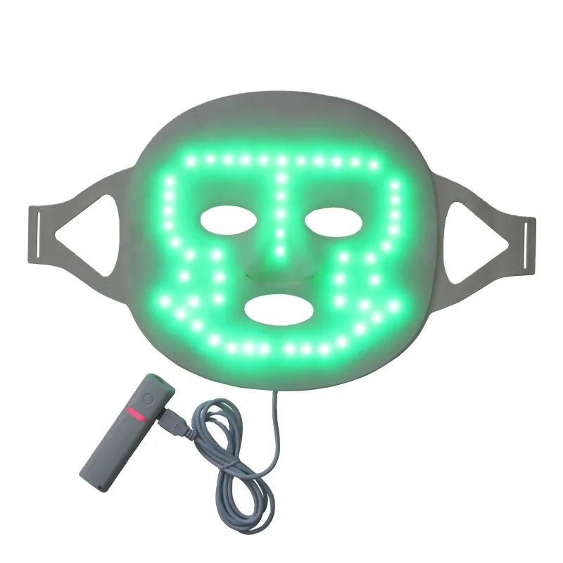 

Silicone Photon Therapy Facial Skin Care Treatment Machine Blue Red Green Photon Light Beauty Mask