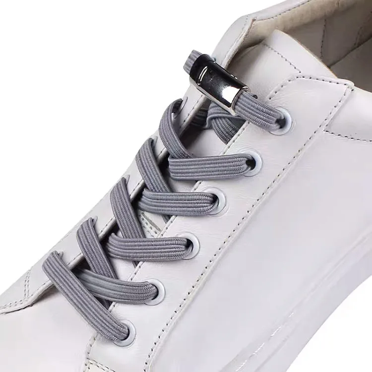 

2020 hot sale lazy metal magnetic shoe lace elastic magnet shoelace, 16 pcs color choose