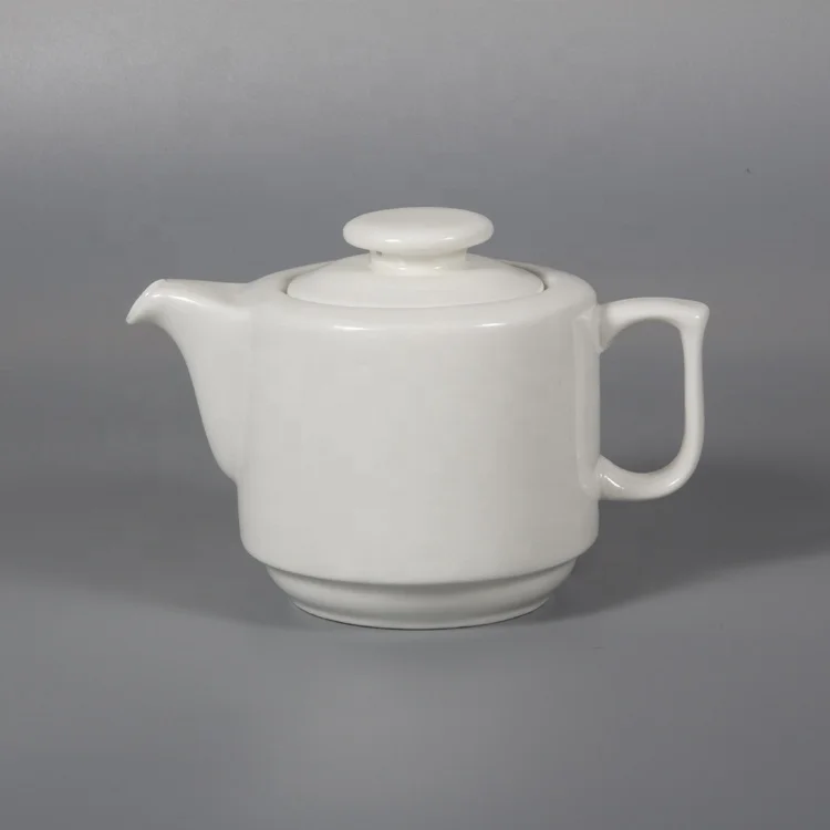 P&T Royal Ware Wholesale white porcelain restaurant tea pots with cup