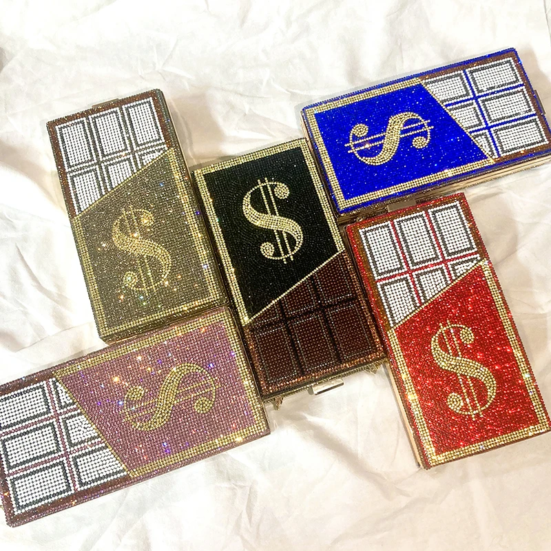 

Top Quality High Quality Money Bag Pendant Crystal For Christmas Rhinestone Bling Purse And Handbag