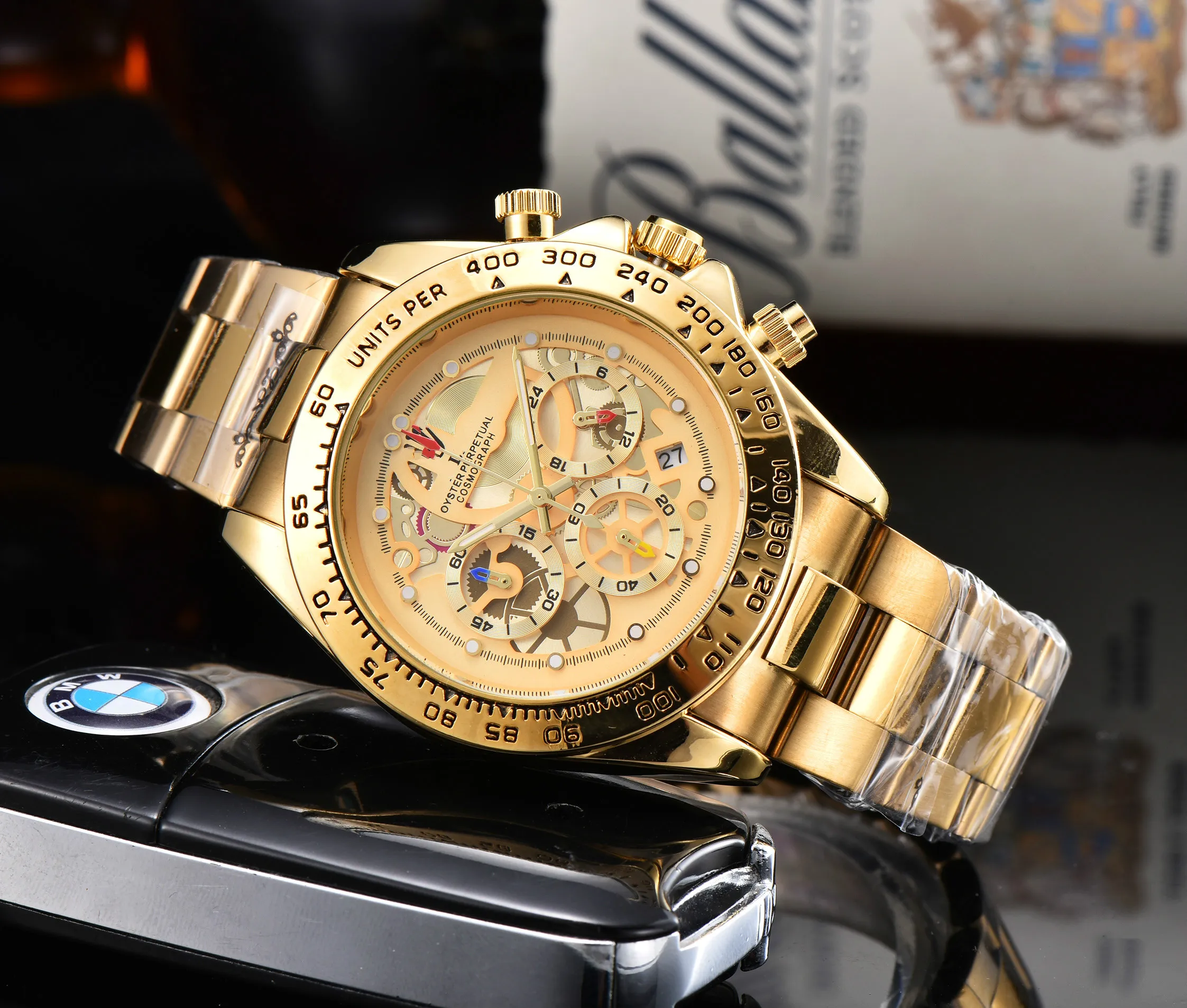 

2021 Customized logo steel band luxury watch 10color