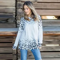 

Women Long Sleeve Cheetah Tunic Tops Loose Pullover Sweatshirt T Shirt Women Casual O Neck Loose Fit Cheetah Leopard shirt