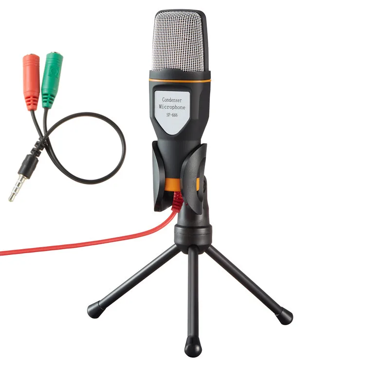 

3.5mmMicrophone for PC video chat desktop recording studio podcast vocal condenser microphone