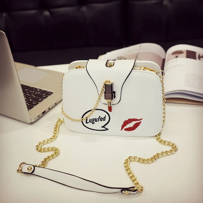 

Women's Mobile Phone Bag New Simple Crossbody Embroidery Three-layer Chain Shoulder Bag