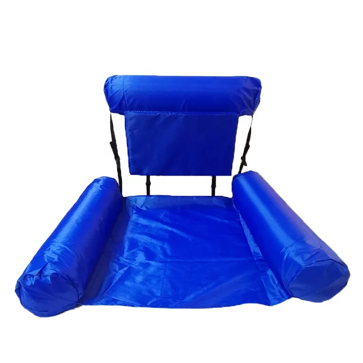 

2021 best selling foldable amusement inflatable pool float sofa waterproof water lounge chair, Blue green red