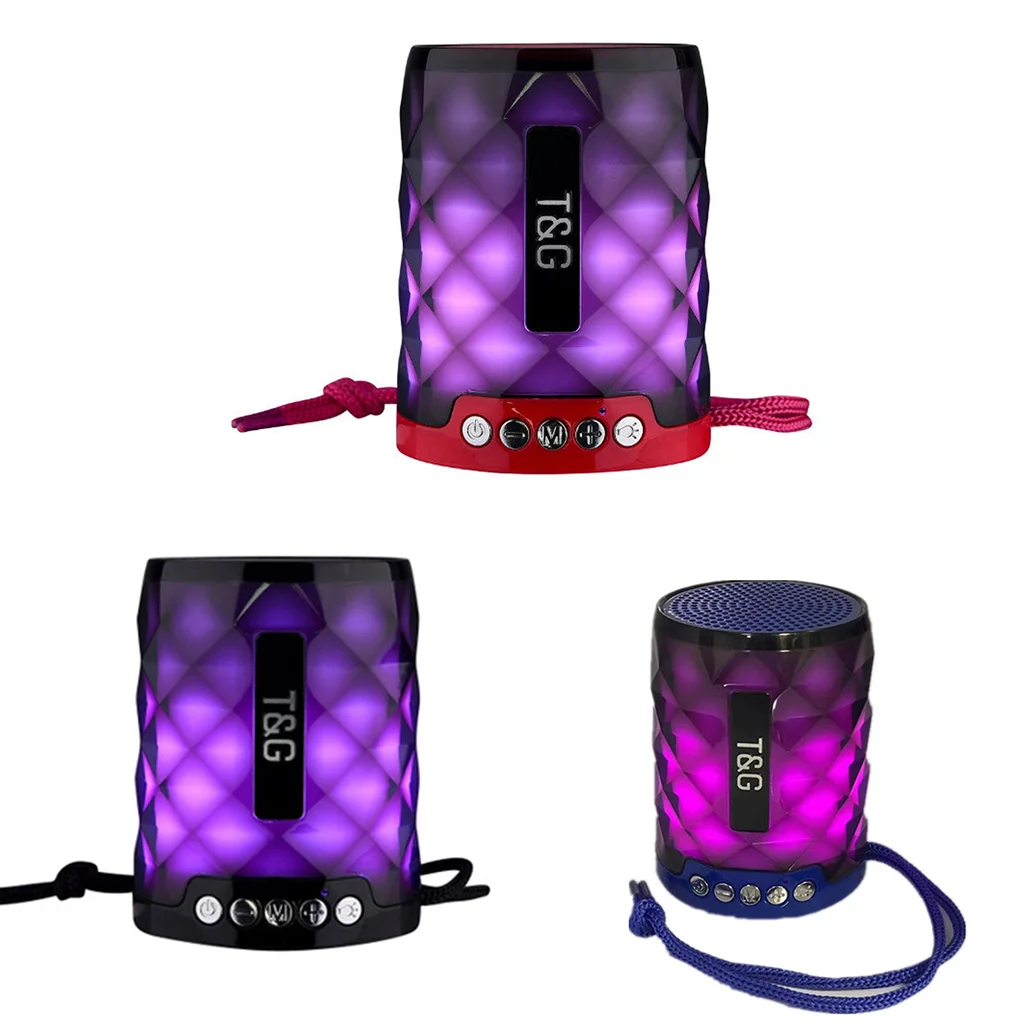 Portable Mini Colorful Flash LED Light Handsfree Sport Waterproof Wireless Speaker Support Calling TF Card USB Disk - ANKUX.COM
