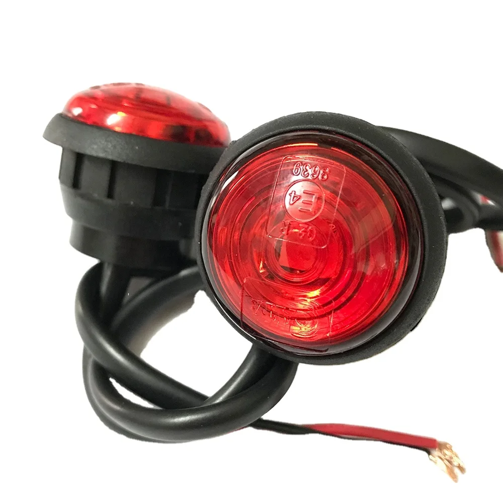 

Free shipping Emark ECE approved 30mm 1.18 inch Truck Rear Position lamp red lens with grommet AL30-RPL+G
