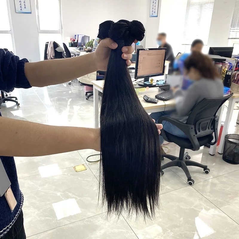 

High Quality Cuticle Aligned Virgin Indian Straight Human Hair Vendors Extension De Cheveux Humain