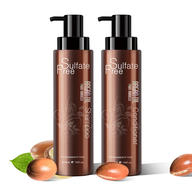 

Wholesale Private Label Organic Moroccan Argan Oil Hair Sulfate Free Shampoo And Conditioner