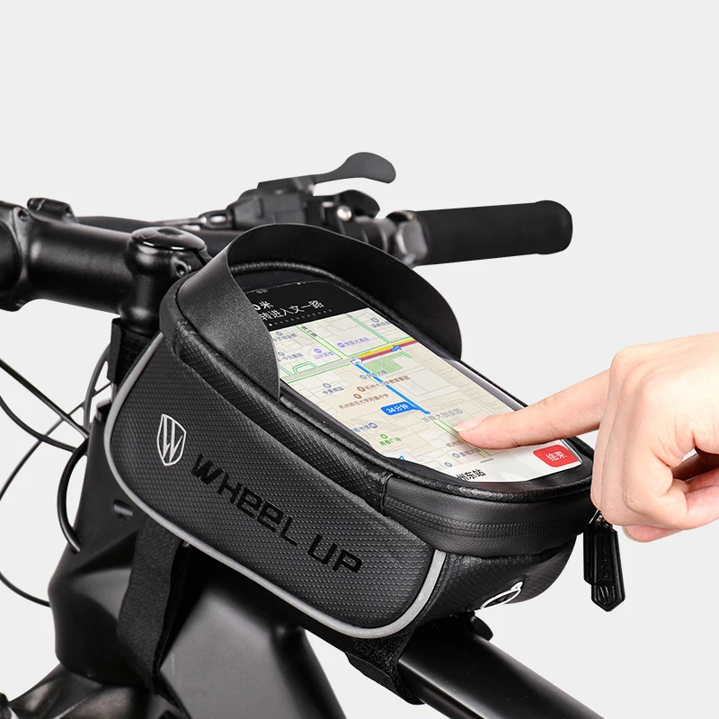 

Promotion of bicycle mobile bag for all seasons bicycle accessories black bicycle bag, Black,red