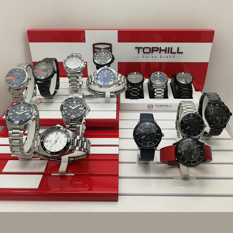 

Tophill Mechanical watch set Classic waterproof Customized luxury men business mechanical watches men wrist wristwatches