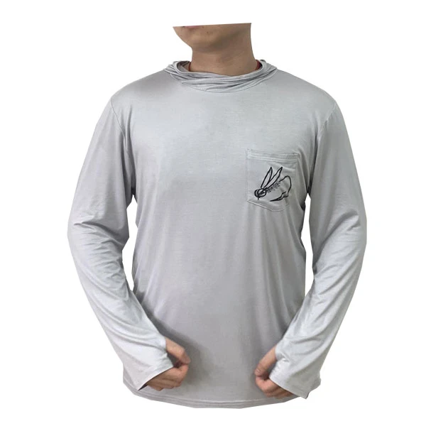 

Men's UPF 50+ Sun Protection Hoodie Long Sleeve SPF/UV Quick Dry Lightweight Fishing Workout Thumbholes Bamboo fishing Shirt