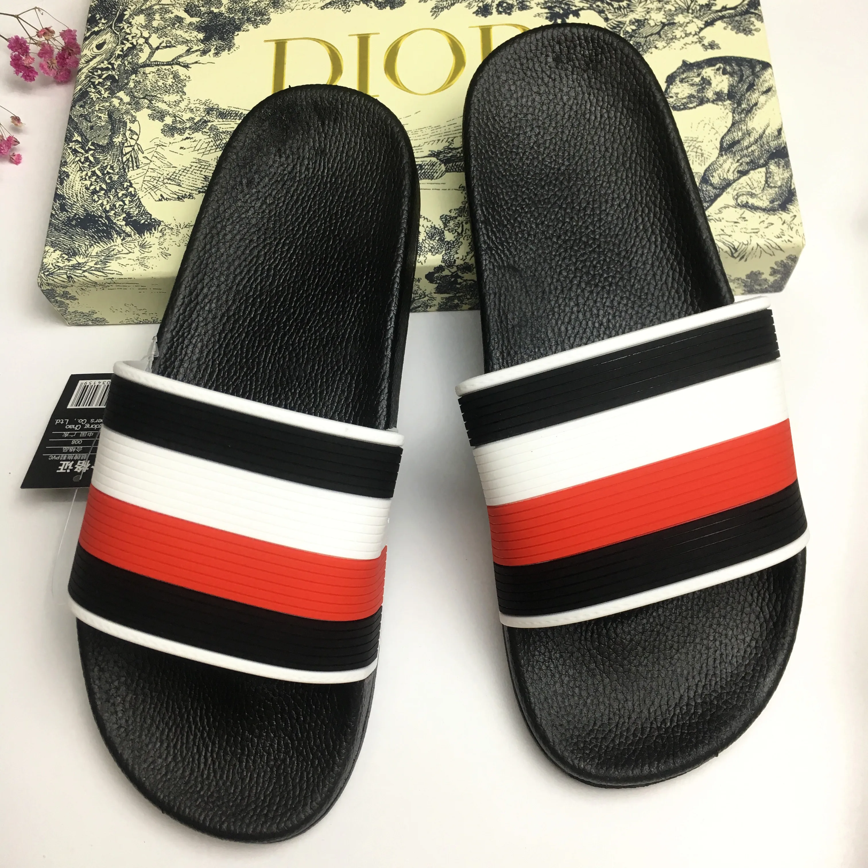 

Brand new Men's sandals original design Unisex popular letter design comfortable PU upper