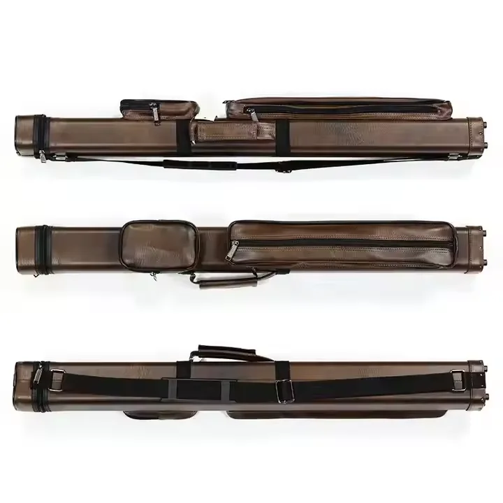 Economic Leather Bag 2B3S 5 Holes 1/2 PC Billiard Cue Case Leather Bag for Sale