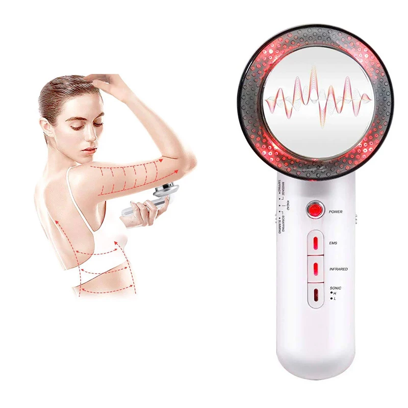 

3 In 1 EMS Infrared Ultrasonic Face Skin Lift Tighten Slimming Weight Loss Anti Cellulite Cavitation Massage Slimming Machine