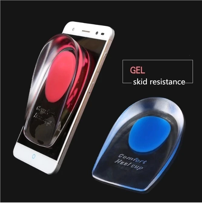 

Hot Sale S5ilicon Gel Heel Lifts Height Increase Insoles Shoe Inserts Pads Raise pain relief, Colors