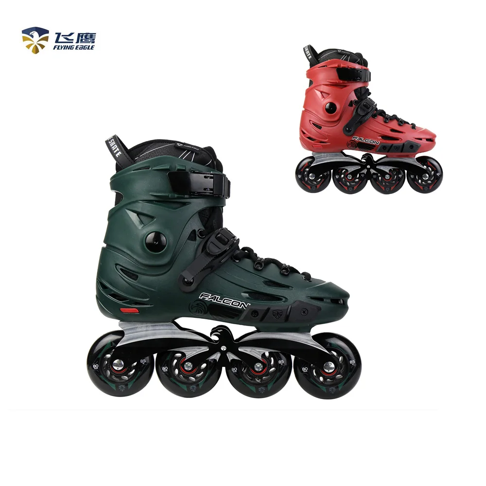 

Flying Eagle F6s Falcon Inline Skate roller, Black red,custom