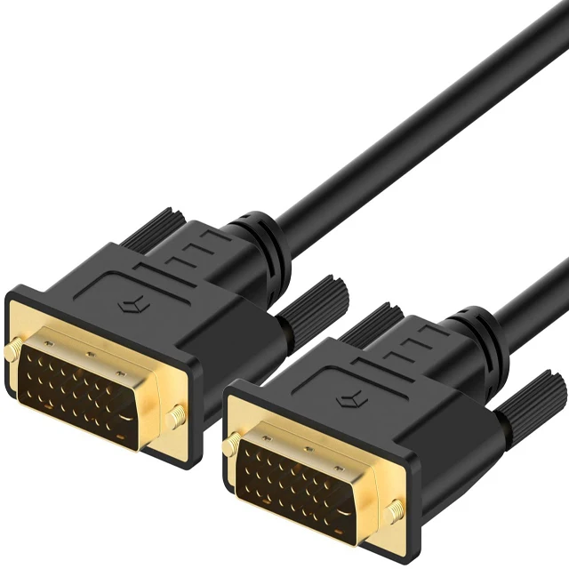 

Factory price 1m black dvi to dvi 24+1 male to male cable
