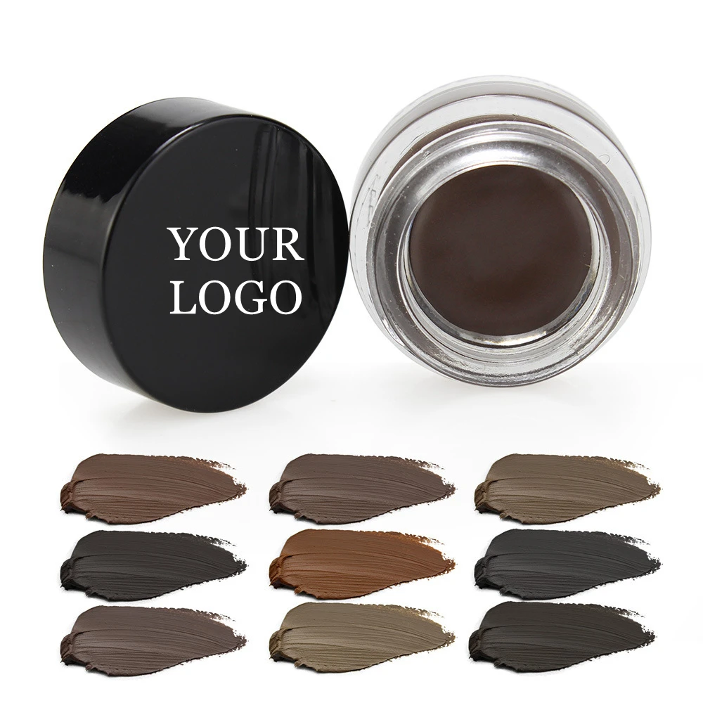 

Custom logo pomada de cejas private label eyebrow pomade cream eyebrow gel, 10 colors