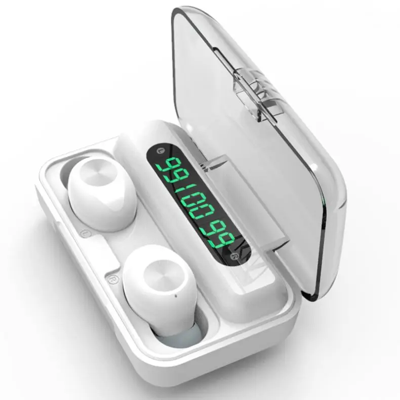 

2000Mah 3 Led Display Tws Earbuds F9-10 F9-9 Power Bank Headphone Earphones Earphone Headphone Headset