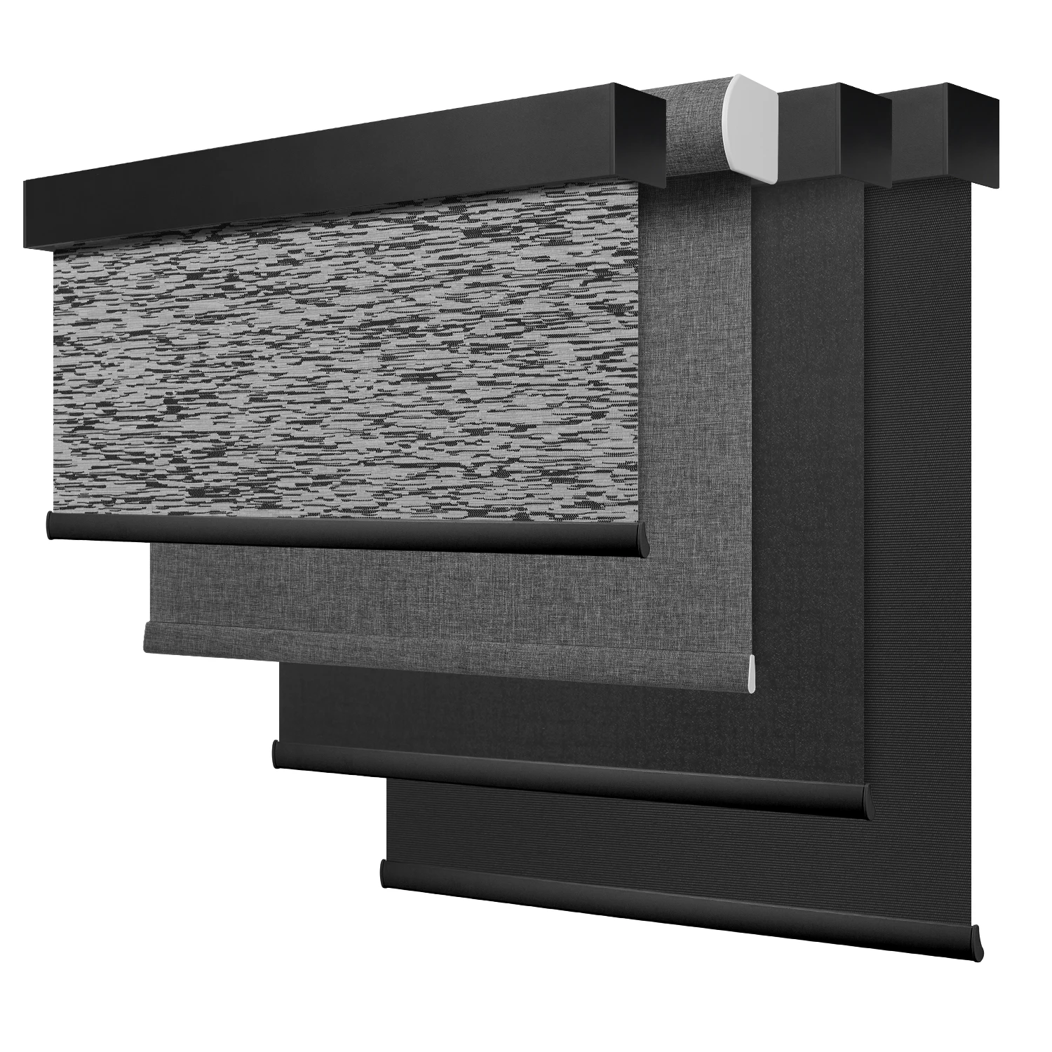 ZSTARR Wholesale 2024 Easy-Care Smart Window Custom Outdoor Motorized Blackout Roller Curtain Blinds Shutters Shades for Home