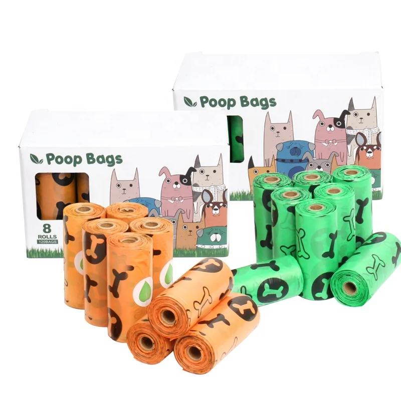 

Factory Wholesale Eco Friendly Custom Printed Scented Biodegradable Dog Poop Waste Bag