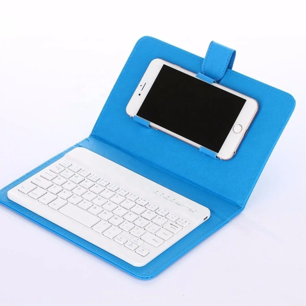 

Portable PU Leather case with Wireless Keyboard set for iPhone mobile Phones, More colors