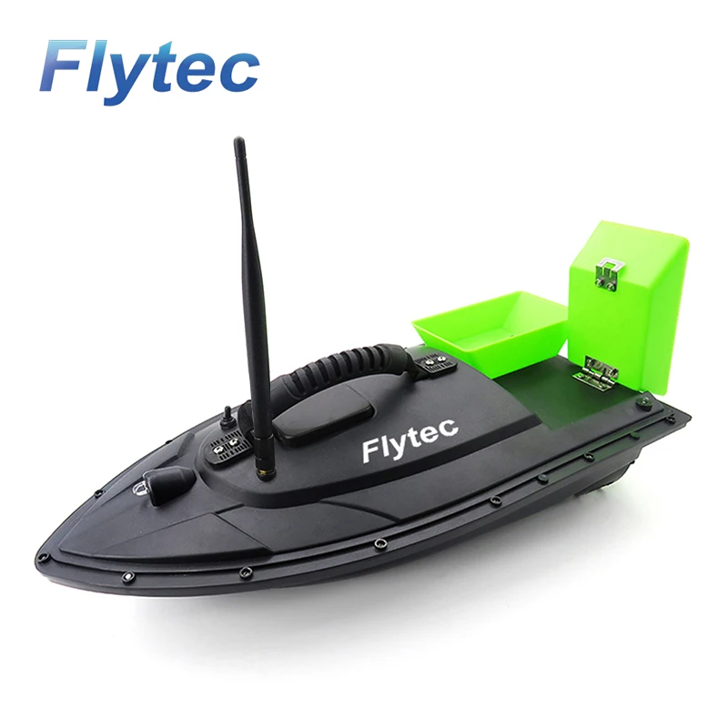 

Flytec 2011-5 Upgraded Version 500M Long Distance Remote Control Lure Boat High Speed Fishing Bait Boat Green