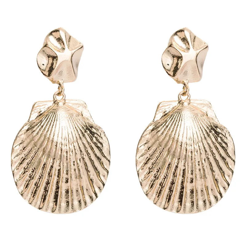 

Metaljewelry shell earrings new fashion vintage alloy earrings