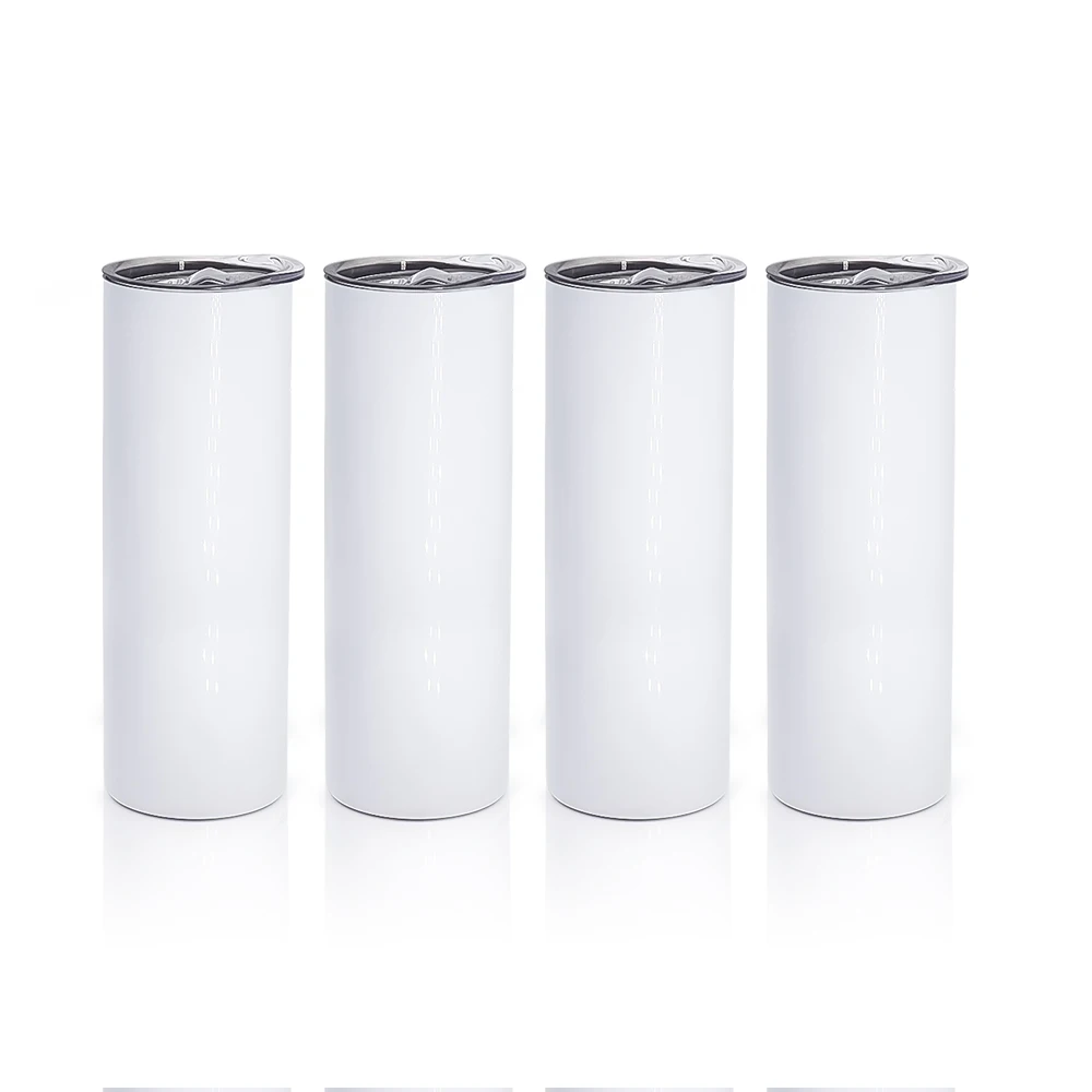 

Hot sale 20oz stainless steel sublimation skinny straight tumbler blanks with straw and lids Wholesale