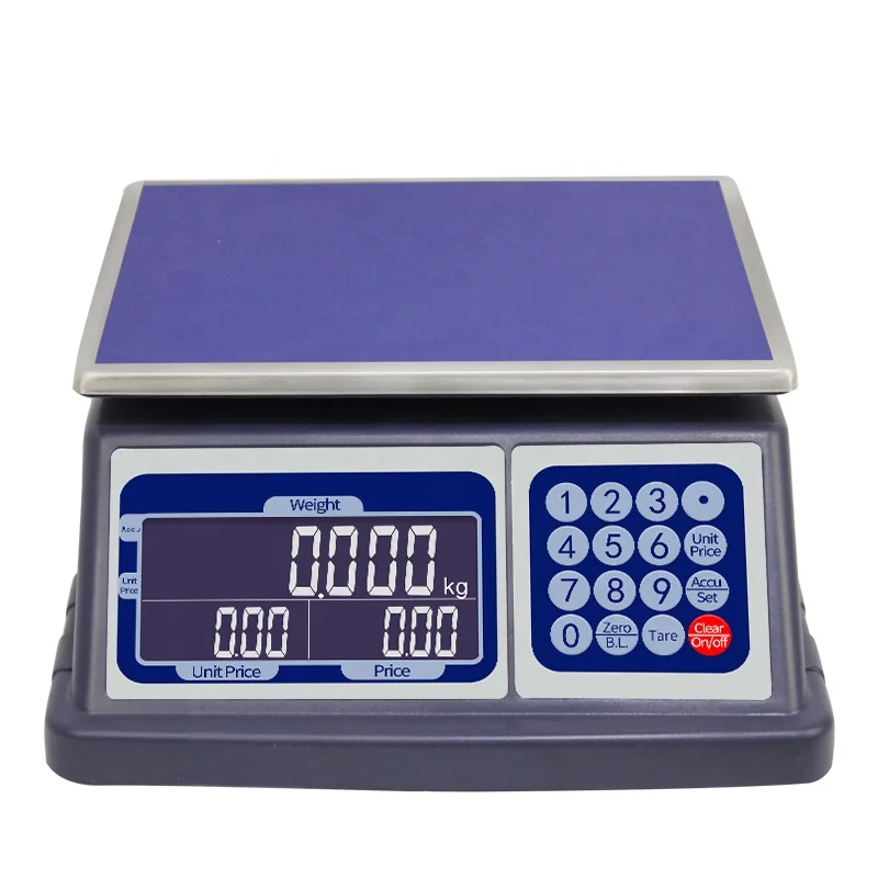 

OIML 30kg Accuracy 10g Waterproof Electric Weighing Price Computing Scales For Seafood Market