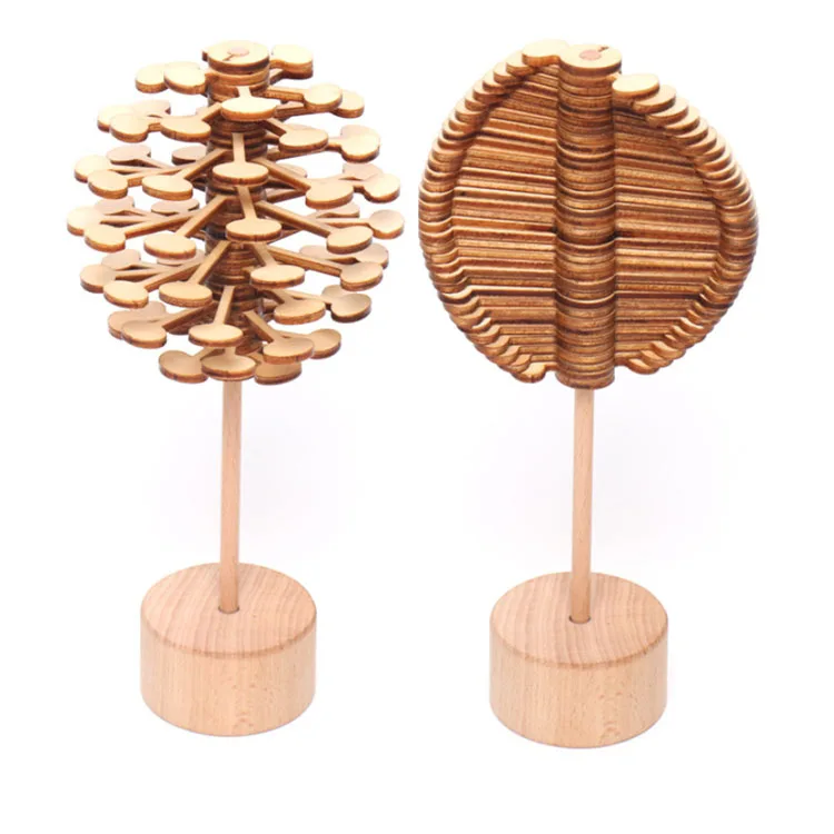 Details about   Wood Helicone Lolly Toy Rotating Magic Wand Stress Relief Toys Home Decor $S1 