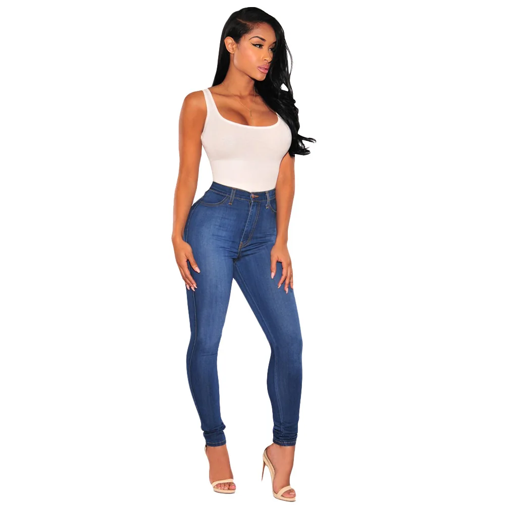 

plus size jean for woman pantalones de mujer New Style High Waist Denim loose Jean Pants, Customized color