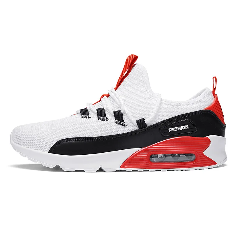

Upper Knitting Shoes Knitted Shoes Sneakers Running Shoes, Black, white, red