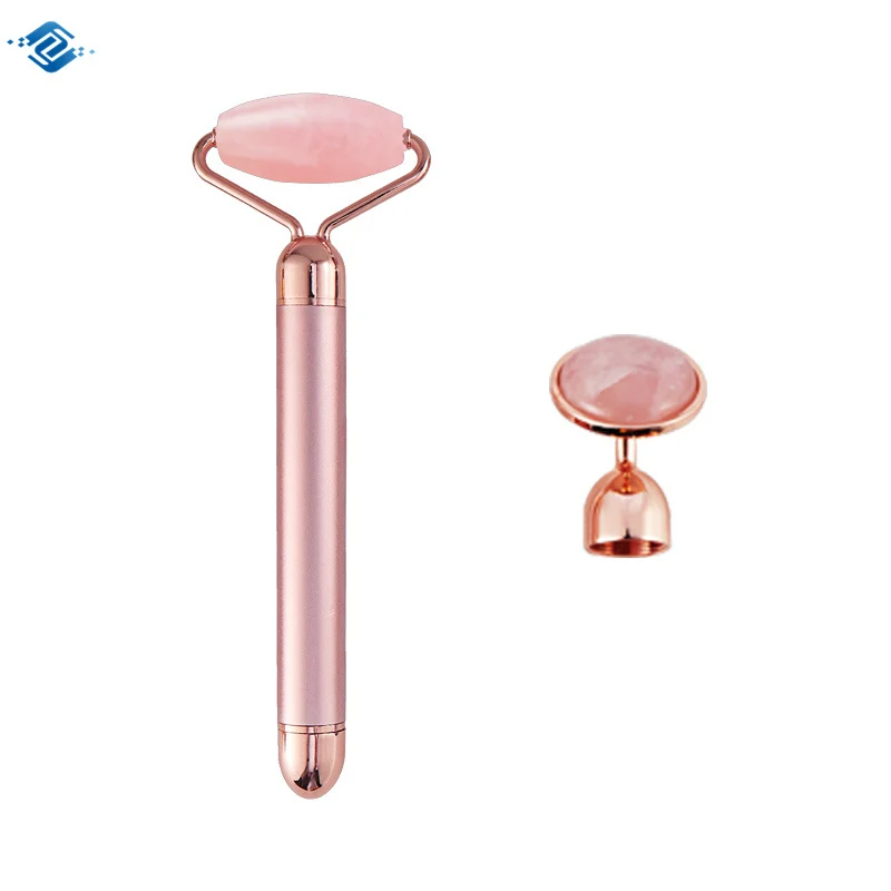 

cuarzo rosa masaje rodillo de jade para masaje facial rodillo facial