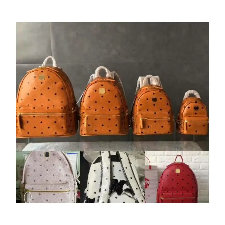 

Classic Fashion Korean Version Of M Punk Rivet Backpack Male And Female Student School Bag Travel Backpack
