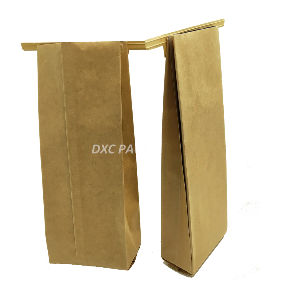 Hot Kraft Paper Tin Tie Coffee Bag With Valve Foil Lined Buy Tin Tie Coffee Bagtin Tie 7988