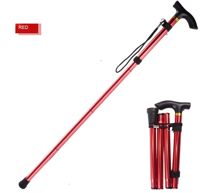 

Ultralight Hiking Stick Outdoor Trekking Pole Stretching Folding Mountain Walking Stick