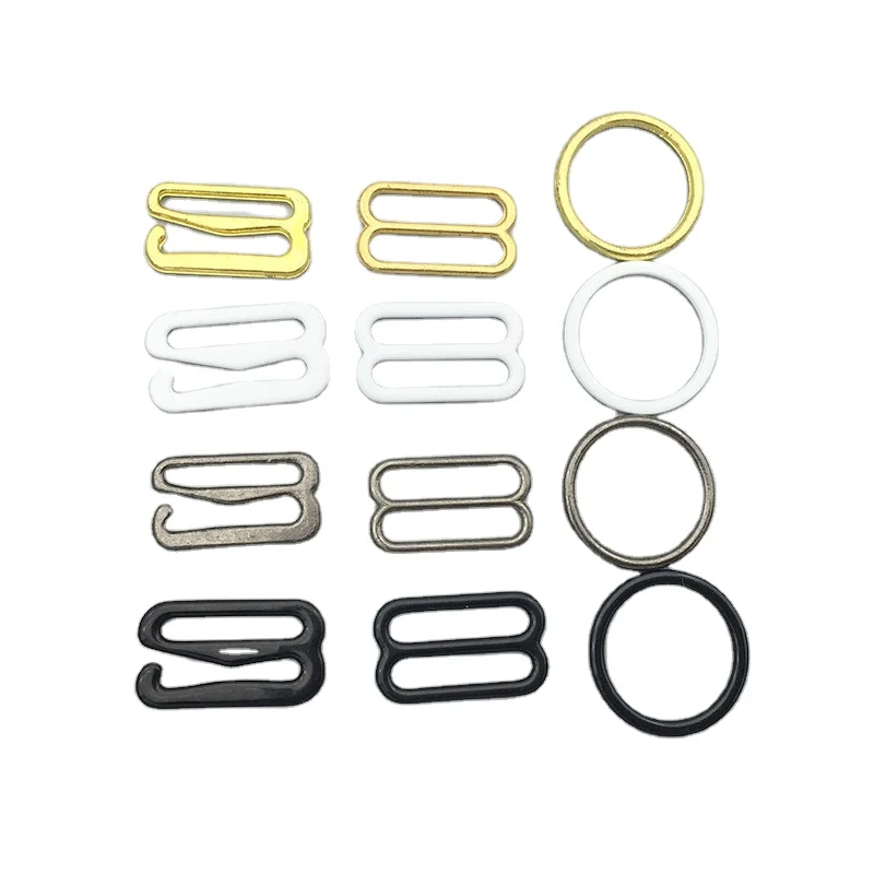 

Strap Adjuster Underwear Accessory Coated Bra Metal Ring And Slider, Anti brass;anti silver;gun metal;customized