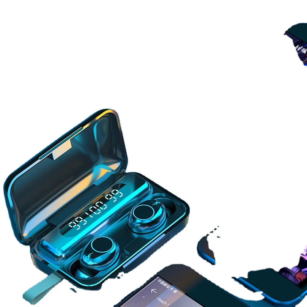 

F9 TWS Wireless Earphone 5.0 Touch Earphones Sport Waterproof LED Display Mic