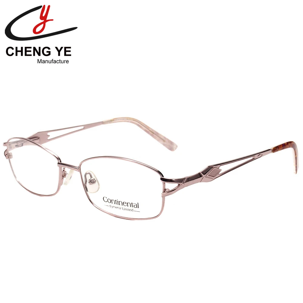 

2021 Factory Promotion High Quality Metal Hinge Ladies Decorative Colored Tip Optical Glasses