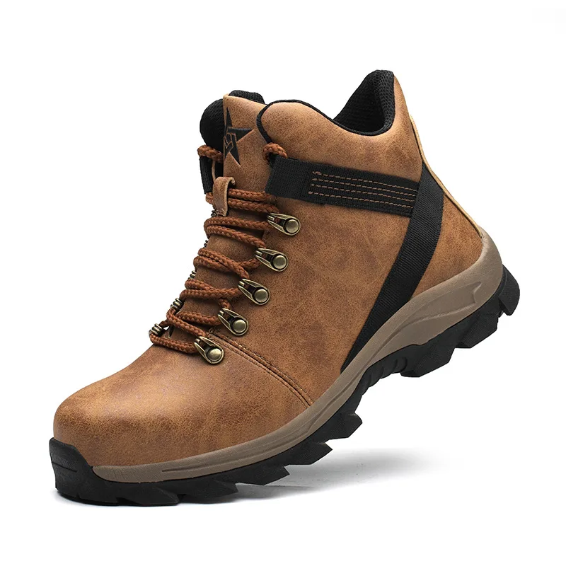 

Steel Toe Shoes New Puncture-Proof Industrial Shoes Cold-Proof Safety Shoes Boots For Man