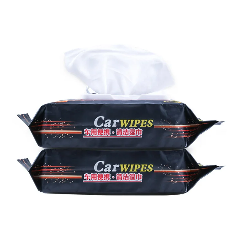 
Factory ODM supplier car cleaning wipes super soft non-woven fabric to remove dirt and maintain car interior can be customized 