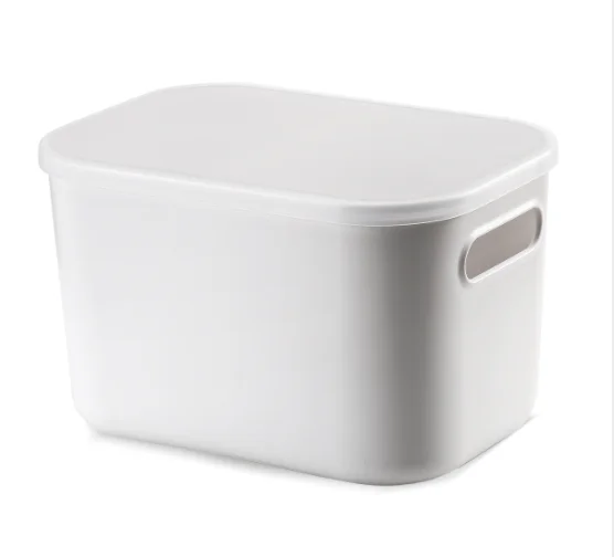 

wholesale high quality white plastic durable stackable storage houseware drawer boxes&bins with hard Lid