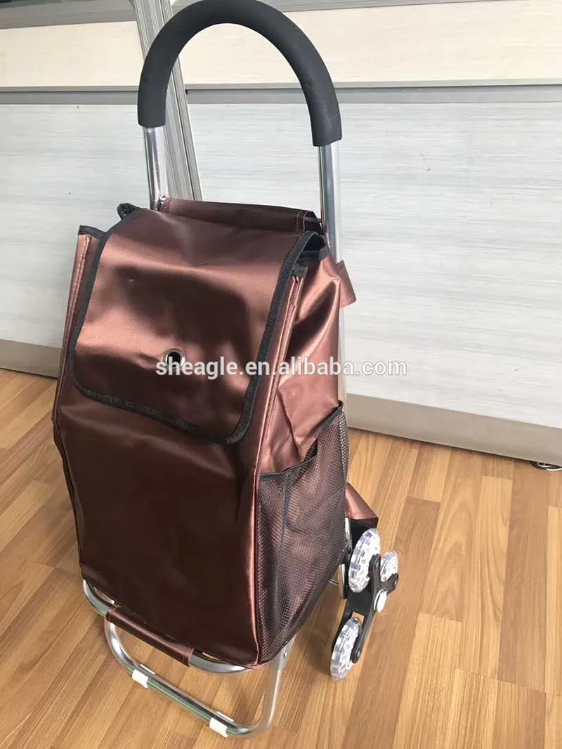 New Carrier Shopping Cart Trolley Stair Climbing Rolling Folding